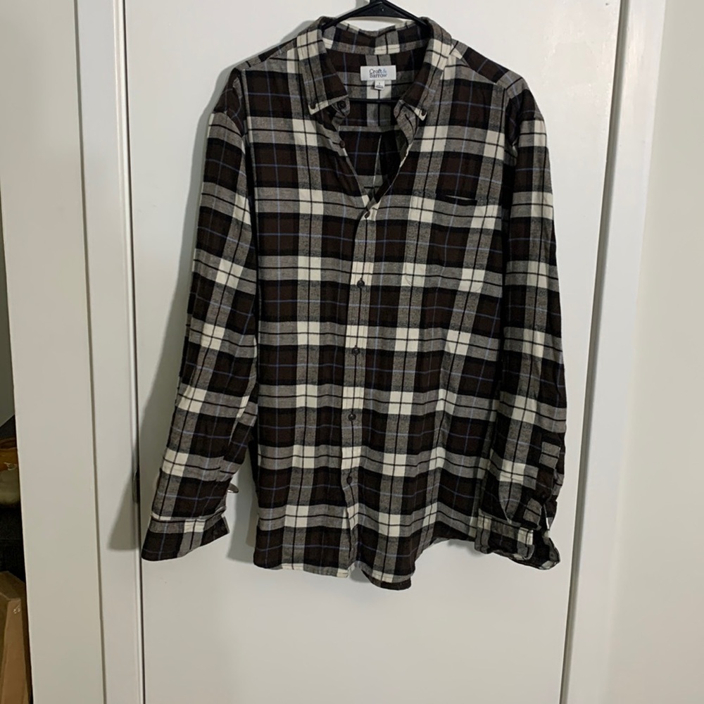 Croft & Barrow, Button down plaid , Large